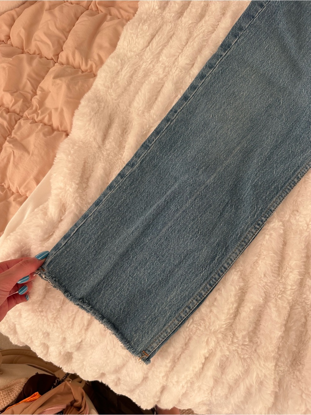 NWT Abercrombie Curve Love High Rise Vintage Straight Jeans Size 25 XShort - Picture 3 of 7